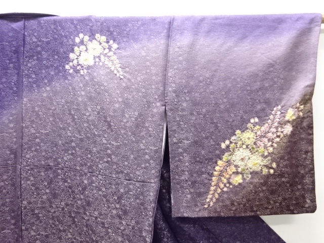  徳永憲峯作　桐屋翠山工房謹製　金通し辻ヶ花訪問着